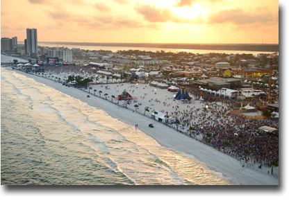 Sunset at the Hangout in Gulf Shores, AL during the 2014 music festival