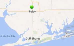 Map of North Pine Place's location in Foley