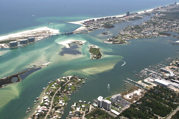 Aerial view of Orange Beach AL
