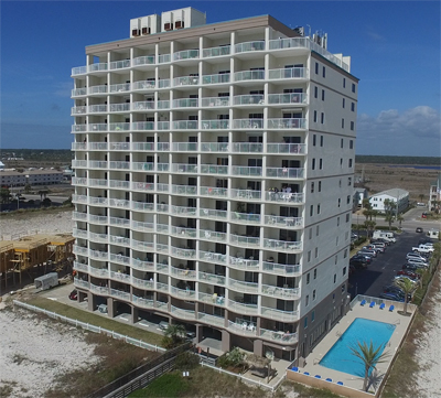 South-side of Royal Palms condo in Gulf Shores AL