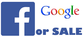 Facebook and Google logo