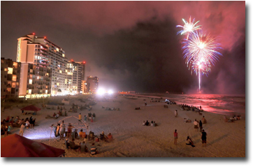 Fourth of July from Gulf Shores Lighthouse condo