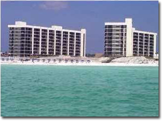 Mainsail condo taken from the gulf