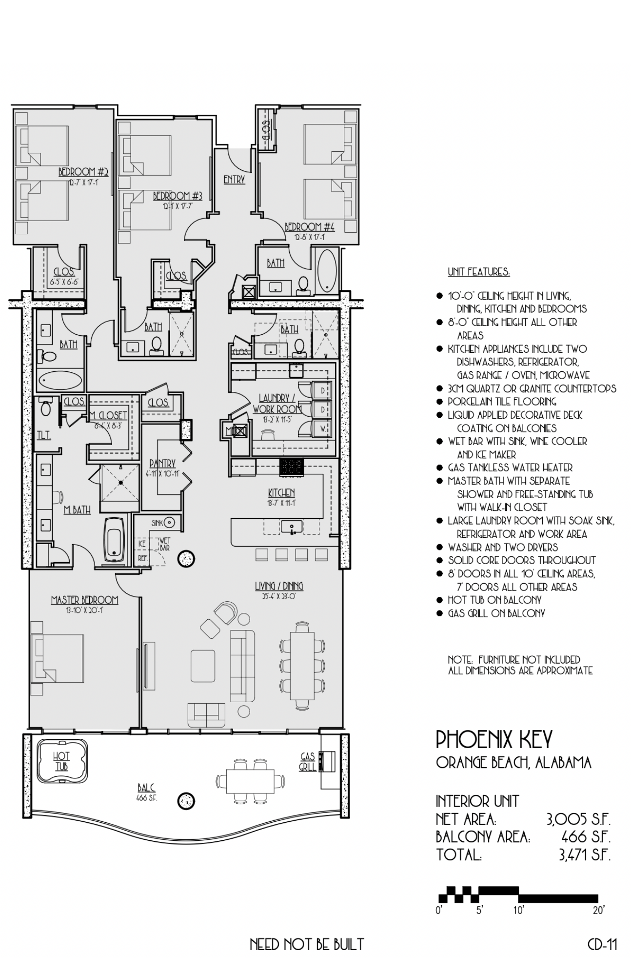 Phoenix Key Interior Unit Floor Plan