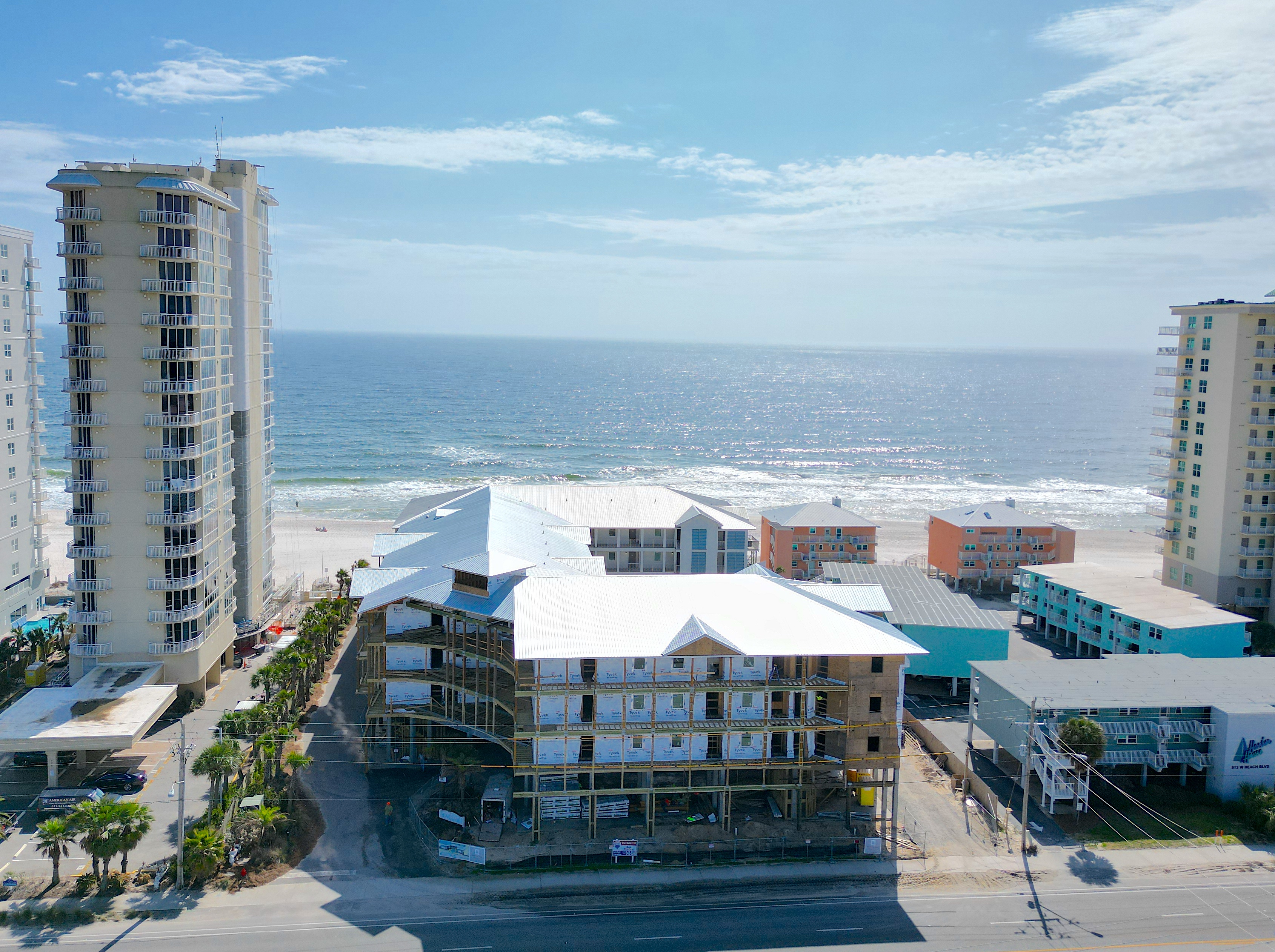 Sea Glass condominium aerial view 